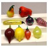 Vintage Art Glass Fruit Lot