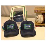 Seattle Seahawk Hats & Baseball