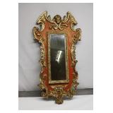 Vintage Wood & Plaster Framed Mirror