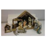 Vintage Porcelain Nativity Set