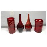 Art Glass Vases Tallest 13"T