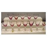 Tiffin Franciscan WISTERIA Pink Water Goblets