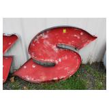 Vintage Metal " S " Sign 36" Tall