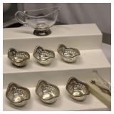 Vintage Gorham Sterling Silver Oval Nut Dishs Cup