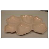 Vintage Jeannette Glass Shell Pink Serving Dish