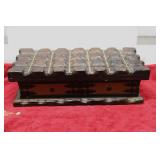 1970s Spanish Revival style large wooden box