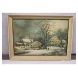 Currier & Ives Winter in the Country Print