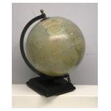 Vintage Art Deco Terrestrial World Globe