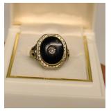10K Gold Diamond Ring size 6