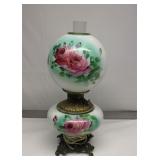 Antique hurricane oil lamp  Converted to Electric