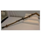 Mid Century Hand Made Walking Cane 35" Long