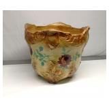 English Hand Painted Plant Pot 15" Round 14" Tall