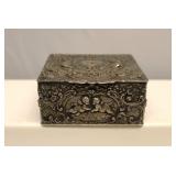 Antique 800 Silver Mark Trinket Box