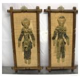 TIBET ANCIENT COINS MID CENTURY WOMAN & MAN