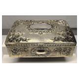 Godinger Jewelry Box Red Velvet Rose Design