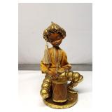Mid Century Hollywood Regency Gilded Elf 14.5"T