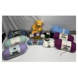 New Yarn & Large Ty Bear