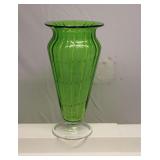 Mid Century Art Glass Vase 12.5" Tall