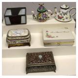 Vintage Trinket Boxes Lot