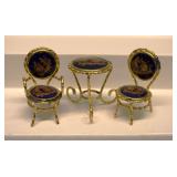Limoges Fragonard Porcelain miniature Patio set
