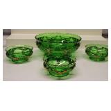 Heisey #1280 Winged Scroll c1898 Berry Bowl Set