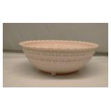 Vintage Jeannette Glass Shell Pink Bowl