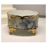 Limoges Four Gold Footed Jardiniere Planter