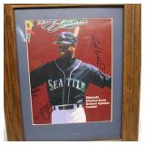 Framed Signed Seattle Mariners Program