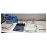 New Zip Lock Bags & Pyrex Dishes Lot