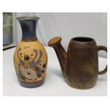 Stoneware Pitcher & Vase