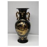 Gold Limoges Floor Vase 25" T 12" R