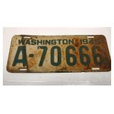 1945 Washington State License Plate