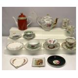 Tea Pots Cups & Saucers & Mugs Lot