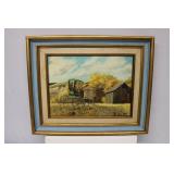 Oil on Canvas Signed Painting 17" x 14" Framed