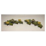 Italian Tole Flower Candle Holders
