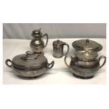 PENNSYLVANIA RAILROAD SILVER PLATED Dishes