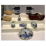 Delf Blue Holland Dishes & Wood Shoes