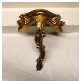 Vintage Italian Wood Gilt Wall Shelf