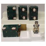 Clayworks Nutcracker Candle Holders set of 4