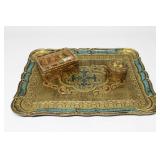 Vintage Wood Italian Vanity Set