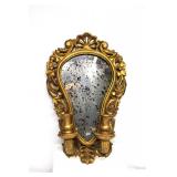 Italian Giltwood Mirrored Wall Sconce