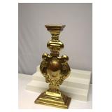 Vintage Wood Gilded Candle Holder 22" Tall