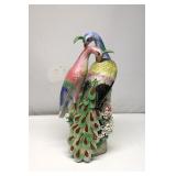 Midcentury Ceramic Peacock 22" Tall