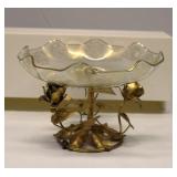 Vintage Italian Pedestal Dish Compote Bowl