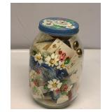 Jar full of Vintage Buttons