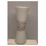 Mid Century Art Glass Vase 15" Tall