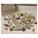 Vintage Porcelain Dresser Pulls Lot