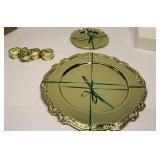 New Metal Plate Chargers Place setting for 4