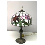 Stain Glass Shade Table Lamp 21.5" Tall
