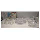 Glass Serving Dishes Lot